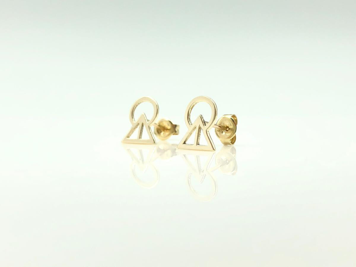 Goal Gold Earrings by Kohn Trading Co.