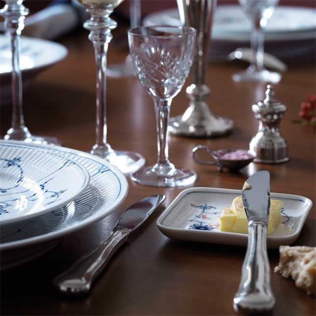 ROYAL COPENHAGEN BLUE FLUTED PLAIN SQUARE PLATE SMALL