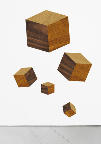 DOMESTIC WALL STICKER-TOUCHE DU BOIS CUBES design by Ich&Kar