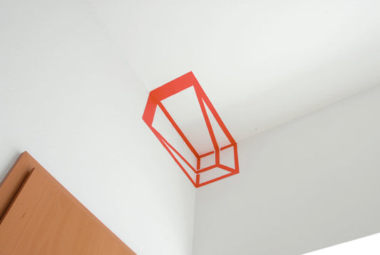 DOMESTIC WALL STICKER- KUBUS RED design by Hort