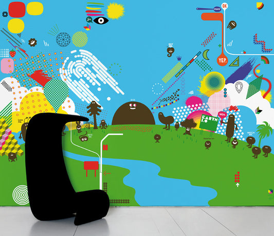 SCENIC WALLPAPER- EARTH 1.0 design by Genevieve Gauckler