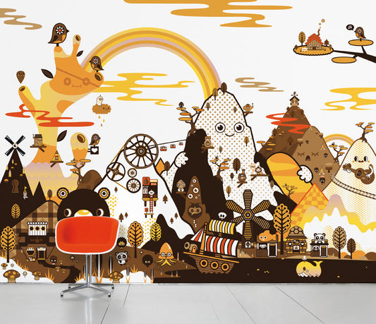 SCENIC WALLPAPER- Banoffee peaks autumn designed by Tado