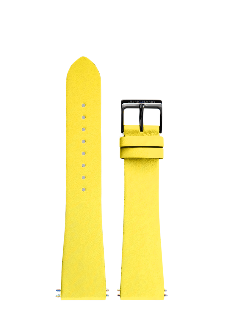 Junghans Cowhide Strap XL Yellow, 22mm 420507114