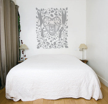 DOMESTIC WALL STICKER- I LOVE YOU MORE THAN SLEEP design by Rob Ryan