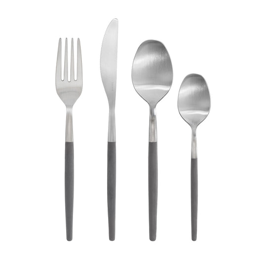 BLOMUS MAXIME Flatware Set - 16 Piece - Sharkskin (Grey)