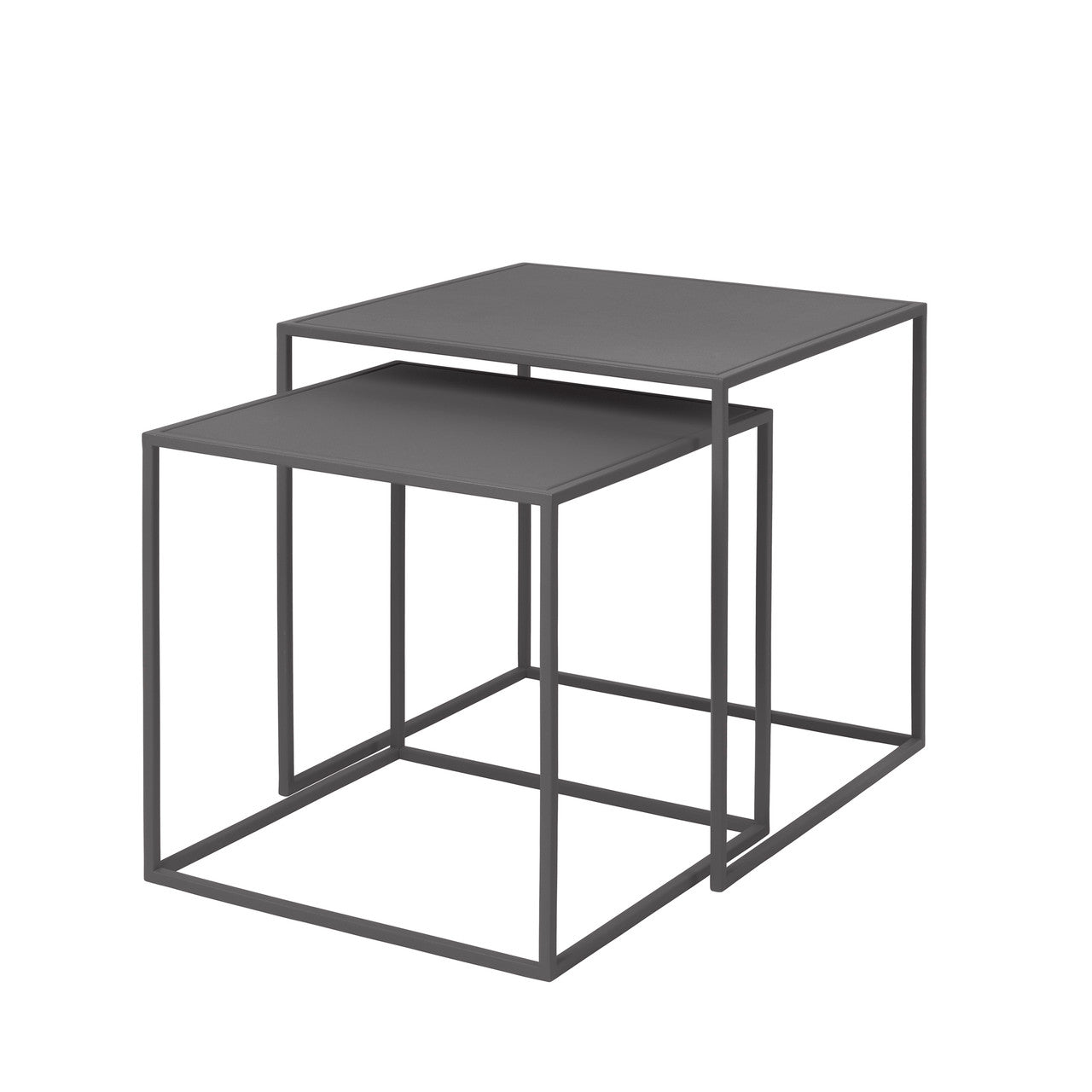 BLOMUS FERA Set of 2 Tables Steel Grey