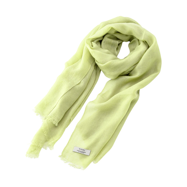 St. Kara Cashmere Scarf Light Green