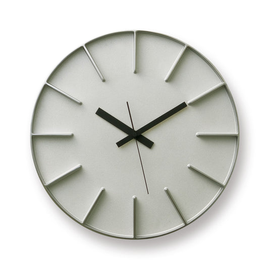 Edge L (Cast Aluminum) AL Clock by Lemnos