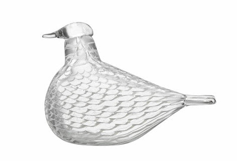 IITTALA GLASS BIRDS BY TOIKKA Mediator Dove 6.5" x 4.75"