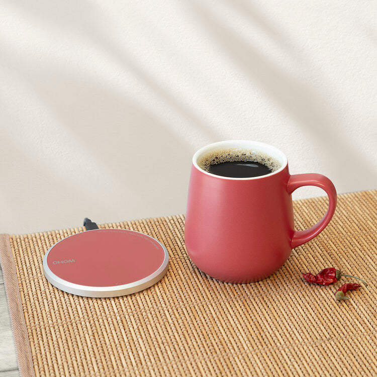 Ui Self Heating Mug Set - Coral Red