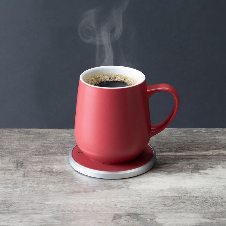 Ui Self Heating Mug Set - Coral Red
