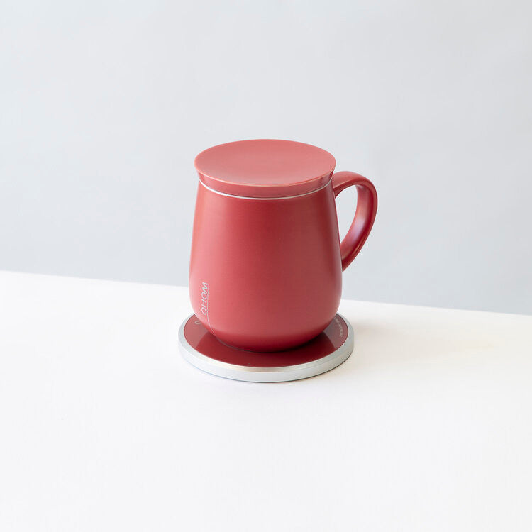 Ui Self Heating Mug Set - Coral Red