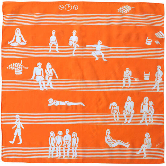 H Tokyo Printed Handkerchief - sauna