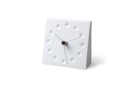 Drops Draw The Existence Table (Porcelain) Clock by Lemnos