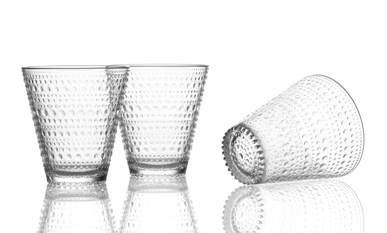 (Set of 4) IITTALA KASTEHELMI TUMBLER 10 oz CLEAR