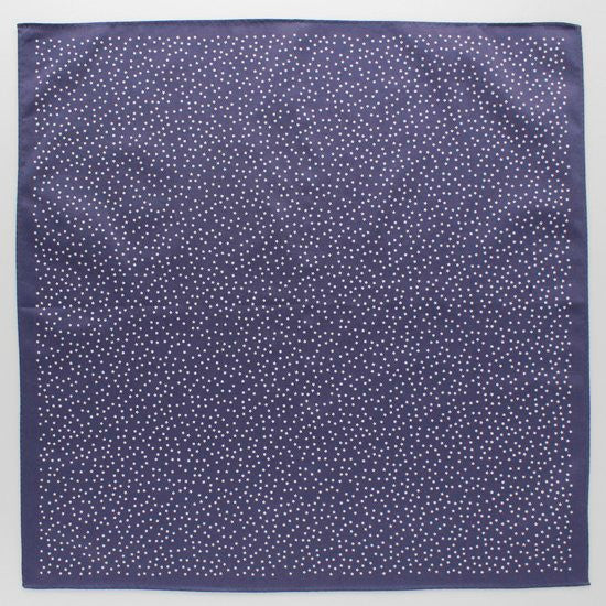 H Tokyo Printed Handkerchief - lumiere star - navy