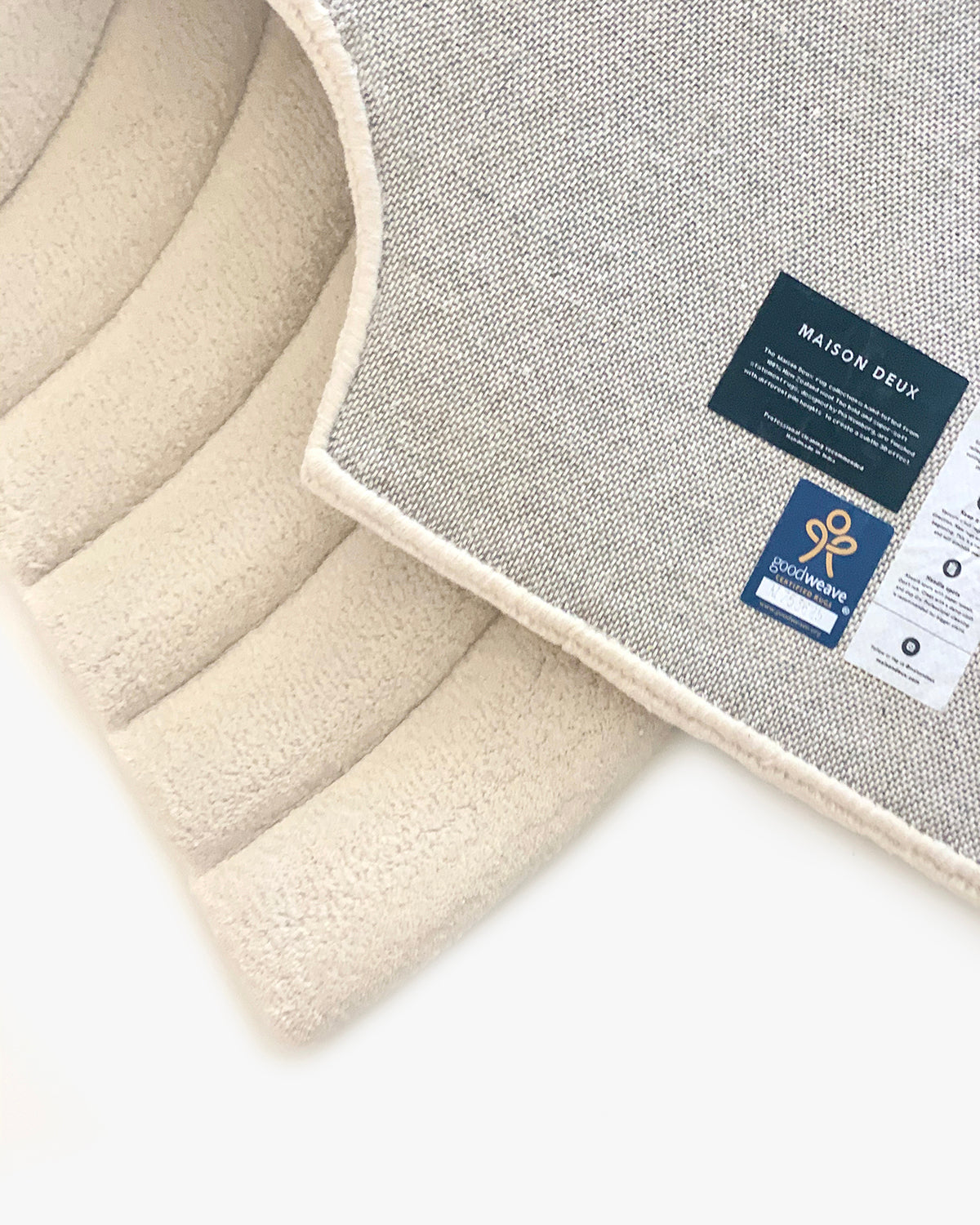 Maison Deux Rug RAINBOW Natural 5.9 x 3.0 ft