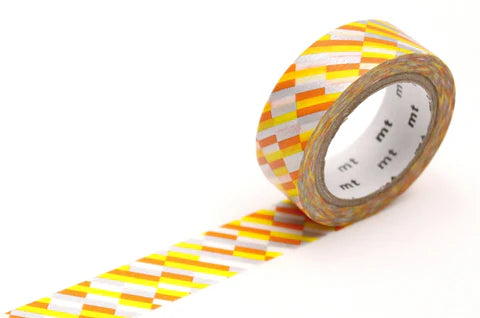 MT Masking Tape- block strip orange