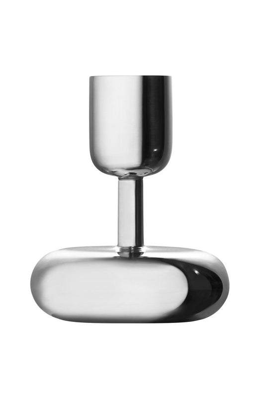 IITTALA NAPPULA CANDLEHOLDER 4.25 STAINLESS STEEL