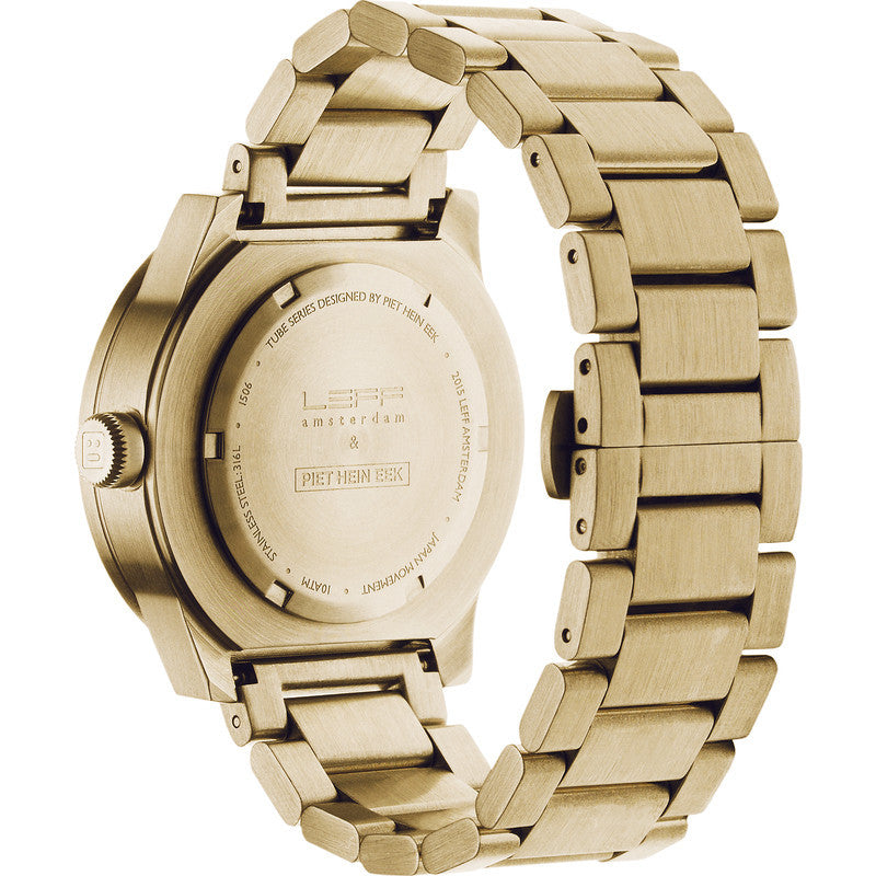 LEFF AMSTERDAM TUBE WATCH S42 BRASS