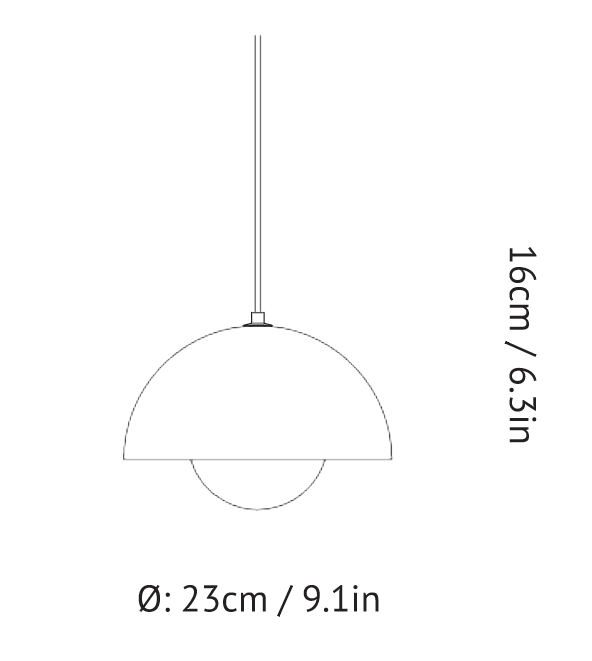 &tradition Flowerpot Pendant VP1 Polished Brass (Sale)
