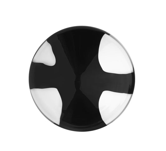 IITTALA AARRE SIMPUKKA 3.75 in x 4.25 in BLACK WHITE