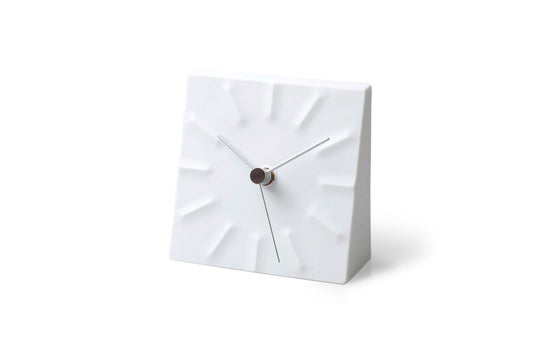 Tension Table (Porcelain) Clock by Lemnos