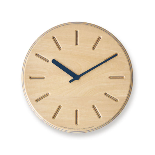 Paper-Wood Line NV Clock by Lemnos