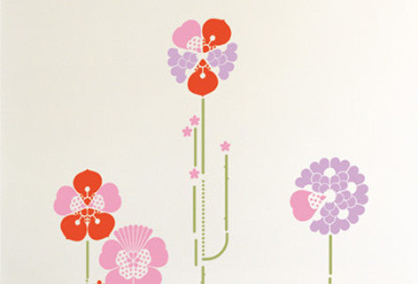 DOMESTIC WALL STICKER- HYBRID PINK design by ANTOINE + MANUEL
