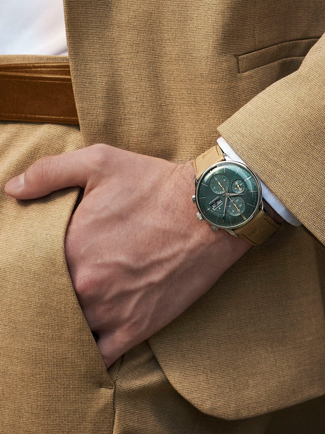 Meister Chronoscope Watch (English Date) 27/4222.03 by Junghans