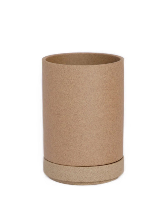 Hasami Porcelain Small Planter Natural with Saucer (HP044)