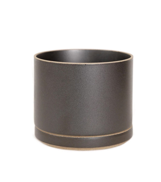 Hasami Porcelain Planter Black with Saucer (HPB045)