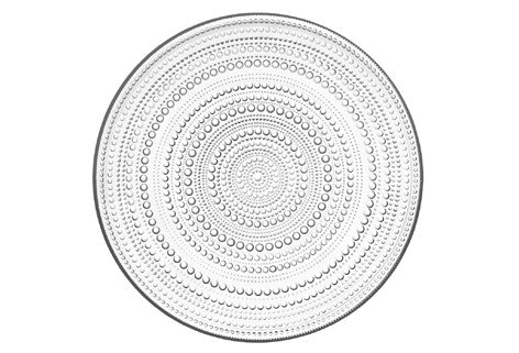 Iittala Kastehelmi Plate Clear 12.25" x 12.25" x .4"