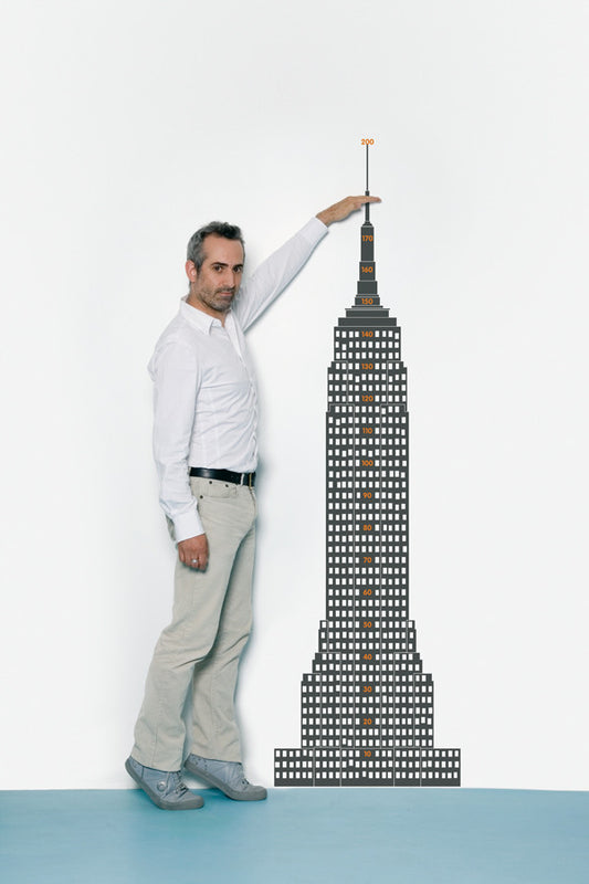 Domestic Wall Sticker Measuring Souvenir New York design by Ana Mir + Emil Padros