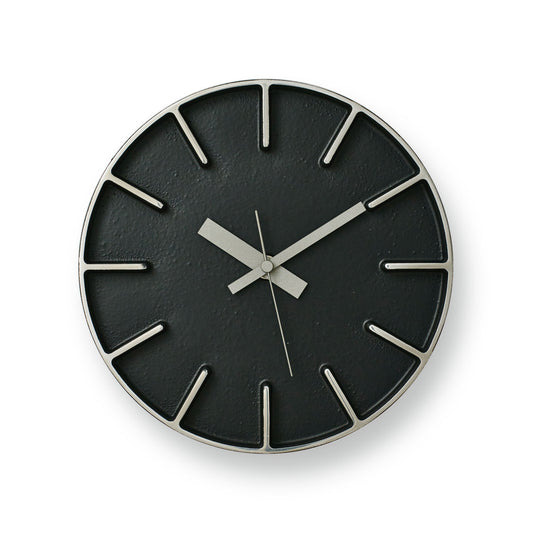 Edge S (Cast Aluminum) BK Clock by Lemnos