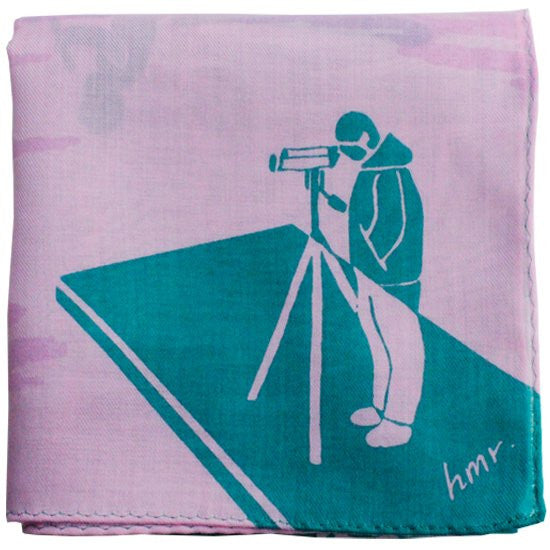 H Tokyo Printed Handkerchief - lake