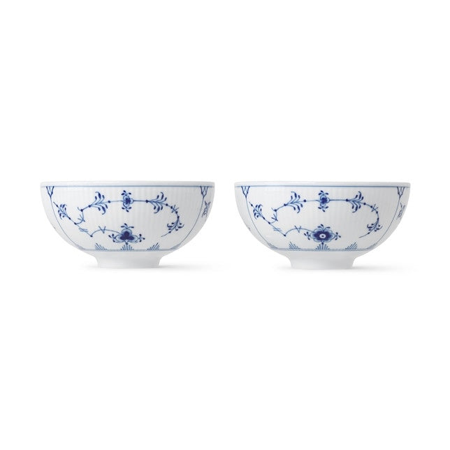 Royal Copenhagen Blue Fluted Plain Rice Bowl 30cl 10.14oz, 4.33" 2PK (Sale)