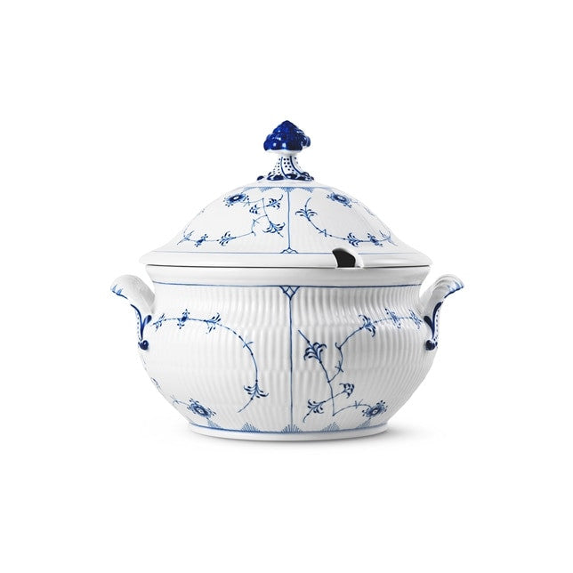 Royal Copenhagen Blue Fluted Plain Tureen with Lid 460cl 4.86qt