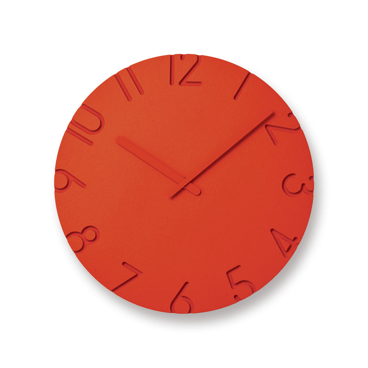 Carved Color L - OR Clock by Lemnos