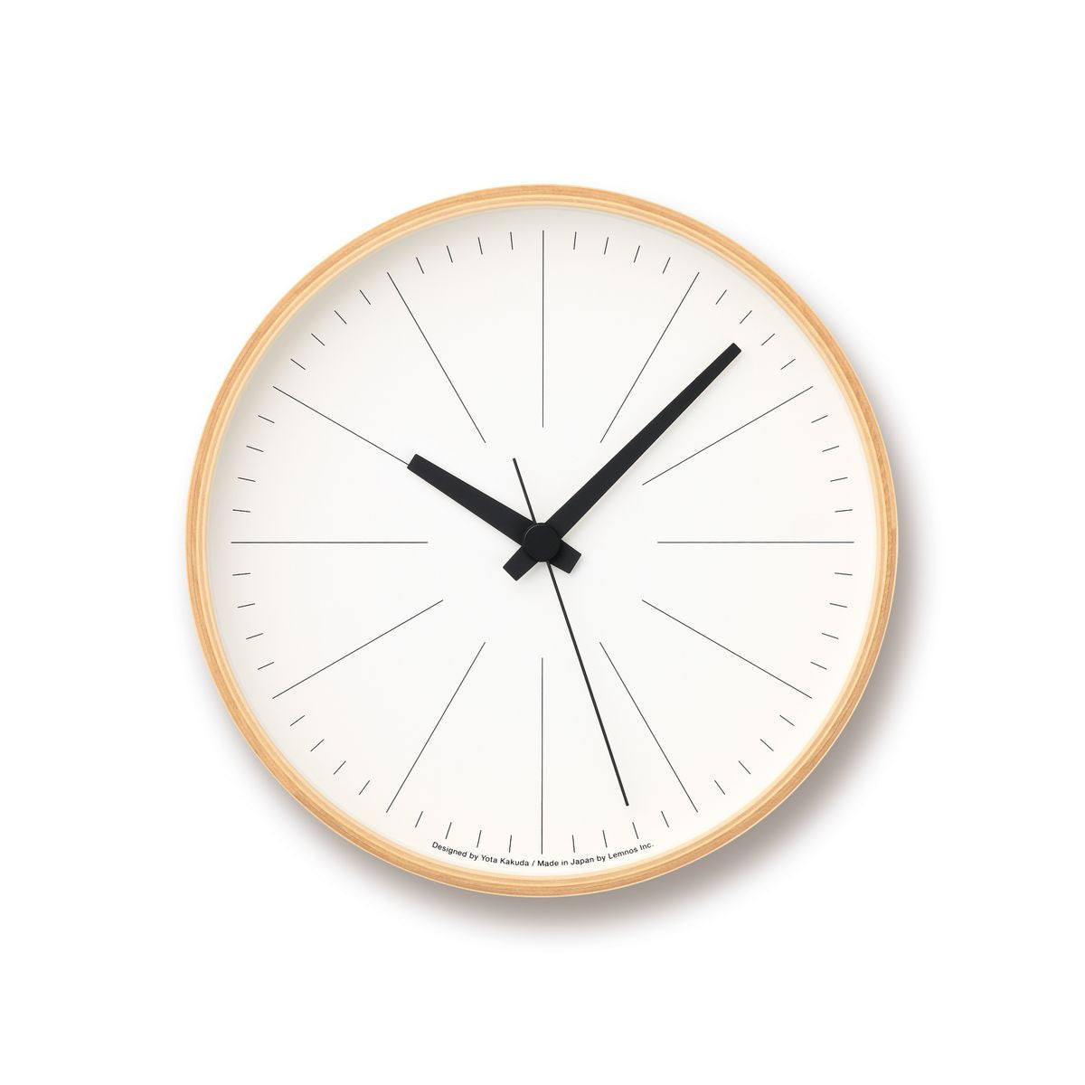 Line PLY Clock by Lemnos