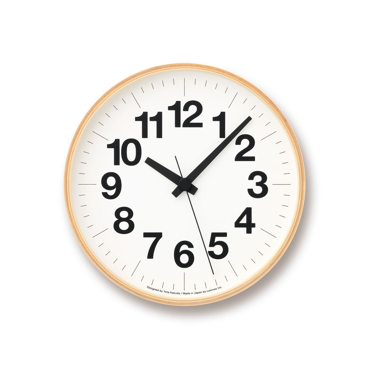 Numbers PLY Clock by Lemnos
