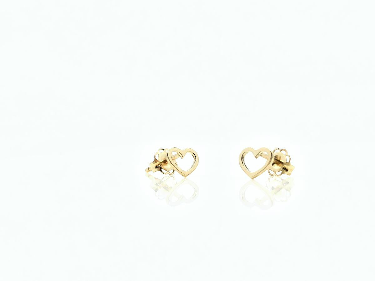 Love Gold Earrings by Kohn Trading Co.