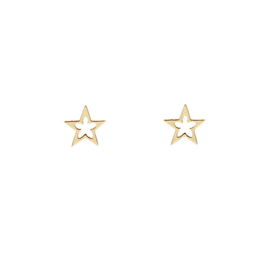 Star Gold Earrings by Kohn Trading Co.