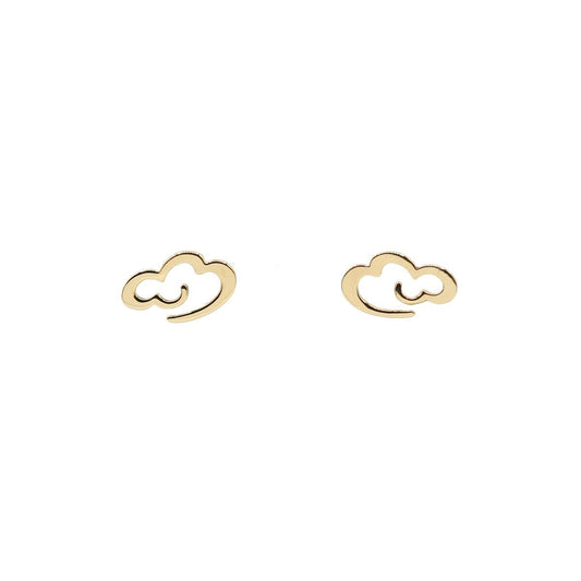 Cloud Gold Earrings by Kohn Trading Co.