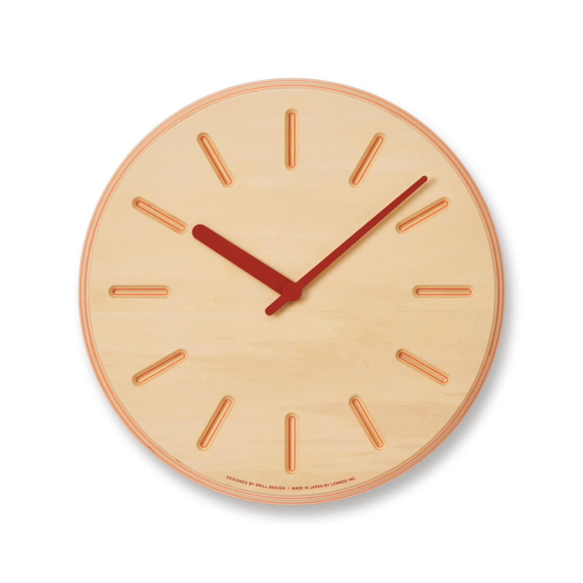 Paper-Wood Line - OR Clock by Lemnos