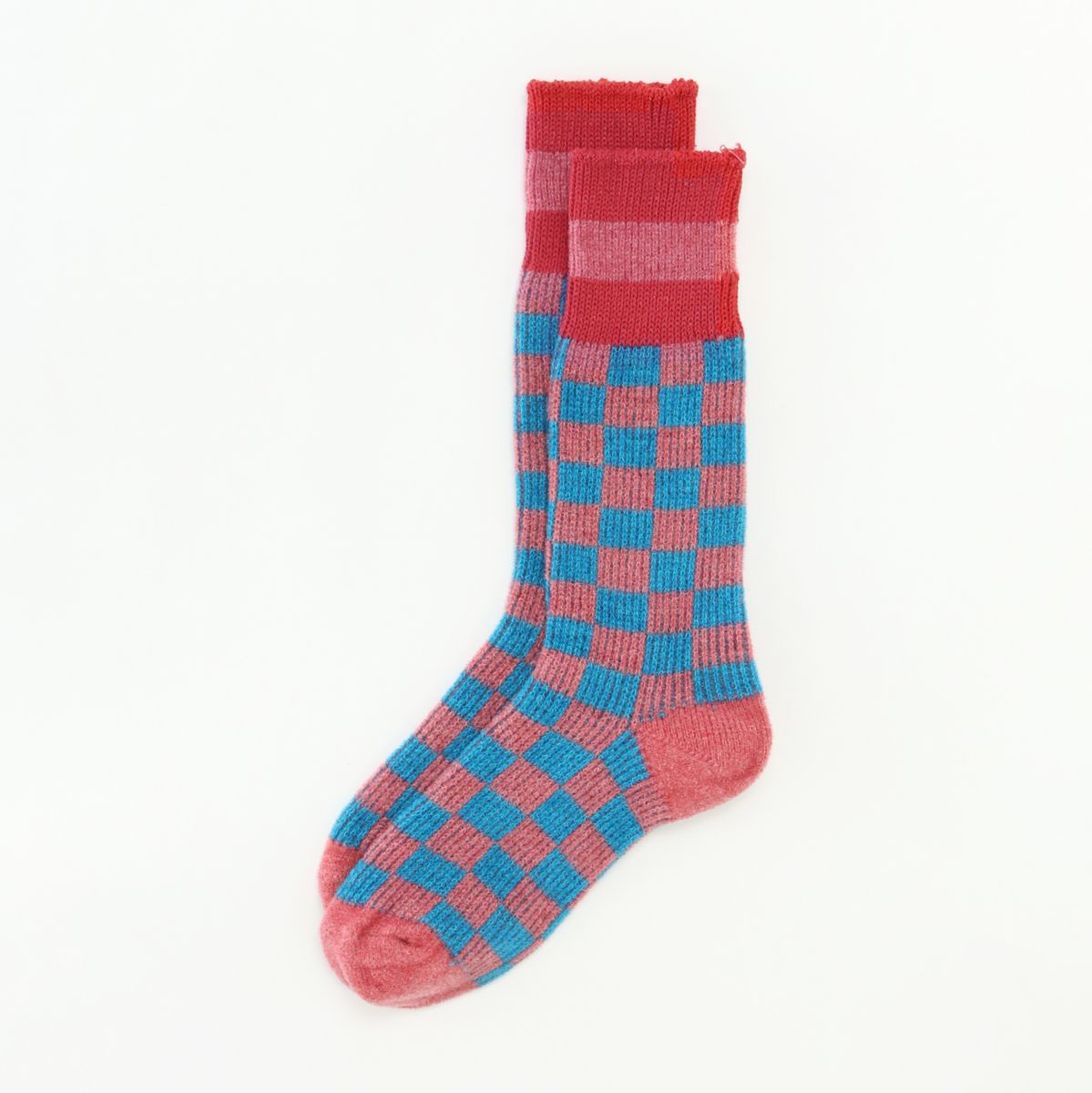 HOiSUM Ichimatsu Socks - Pink