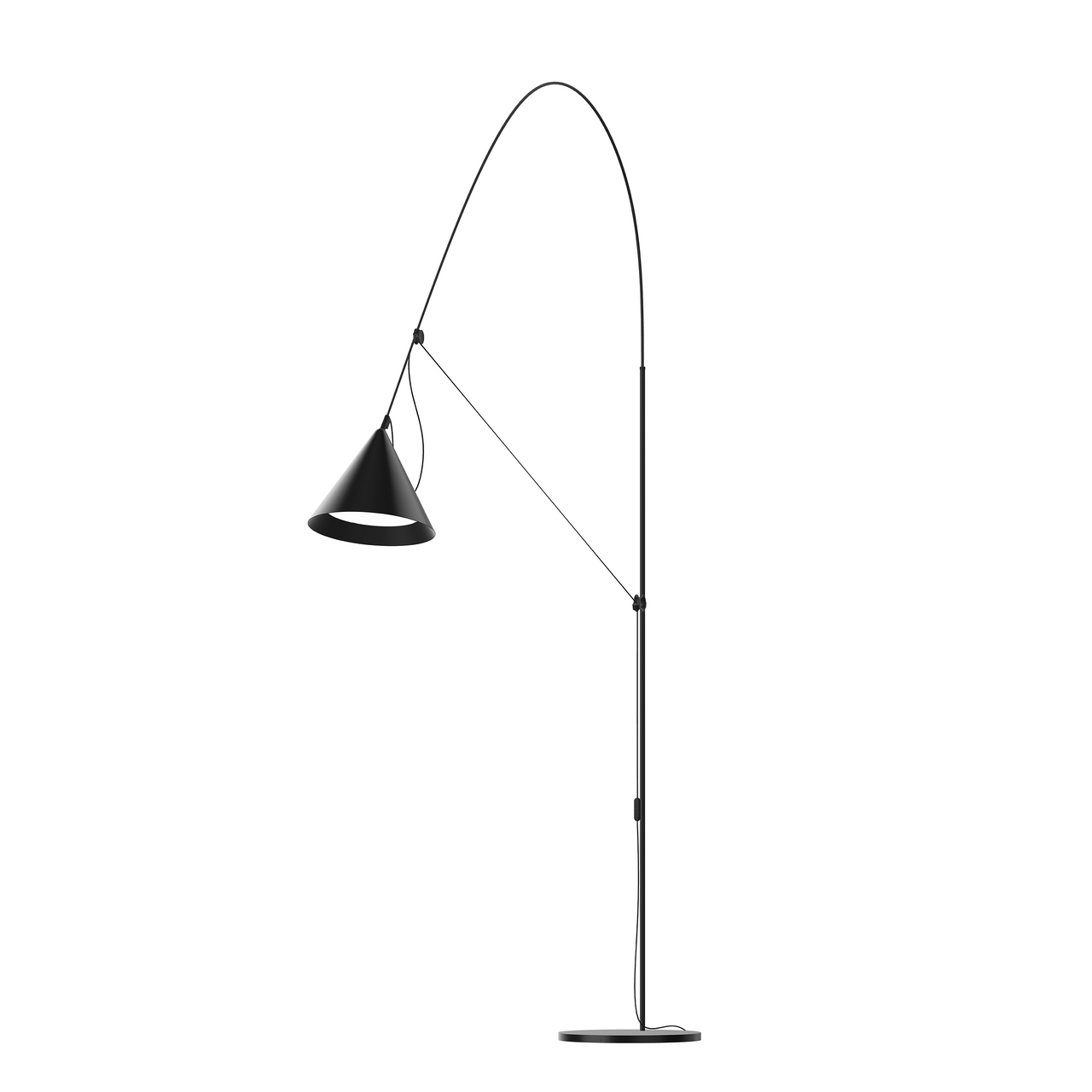 Ayno Floor Lamp, XL - Black by Midgard