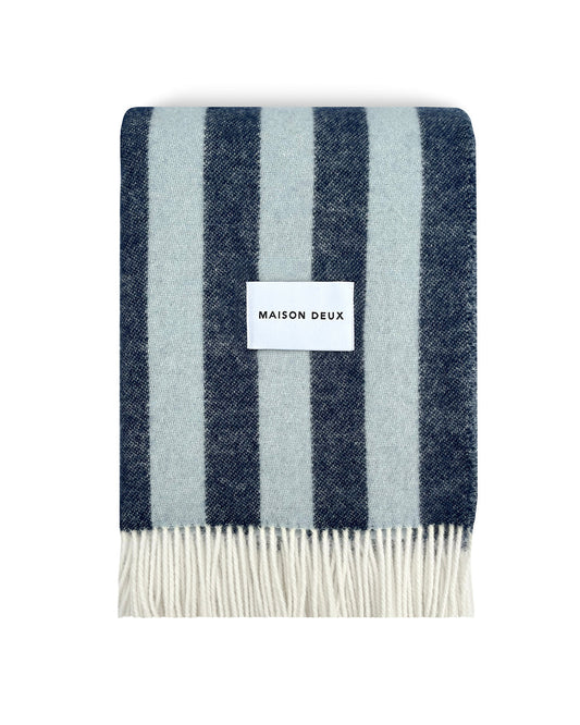 Blanket CANDY WRAP Navy / Ice Blue 4.25 x 6.5ft
