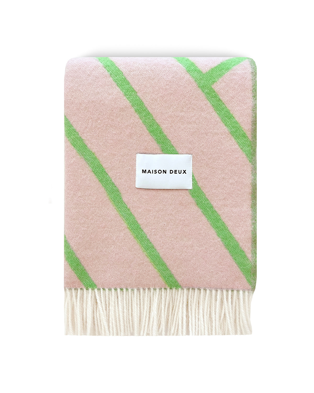 Blanket LINES Pink / Apple 4.25 x 6.5ft