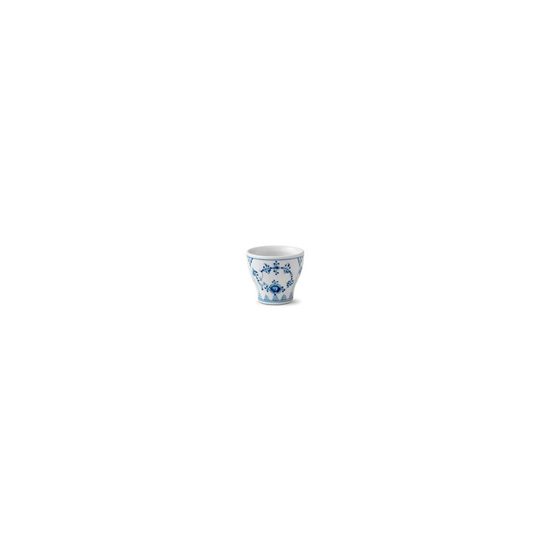 Royal Copenhagen Blue Fluted Plain Coffee Cup & Saucer (5.5 oz)